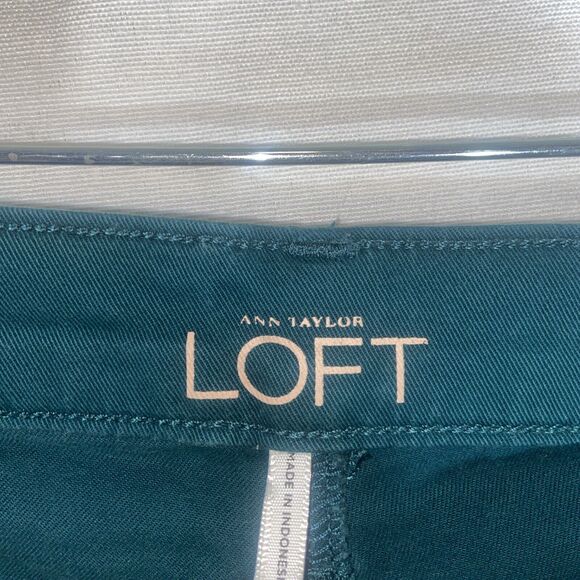 Ann Taylor LOFT Jeggings skinny pants Turquoise 28/6p see full description - Picture 7 of 8